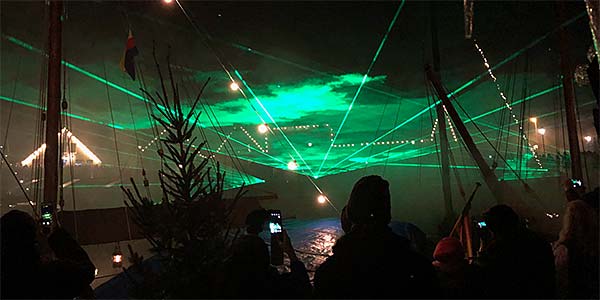 Lasershow Silvester 2022/23 Carolinensiel