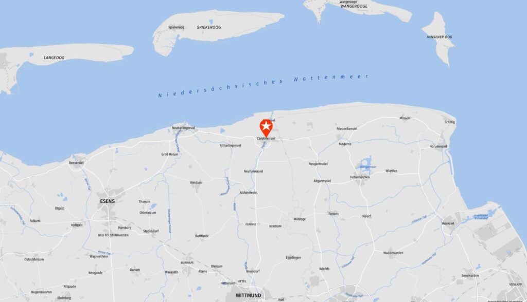 Lageplan Carolinensiel